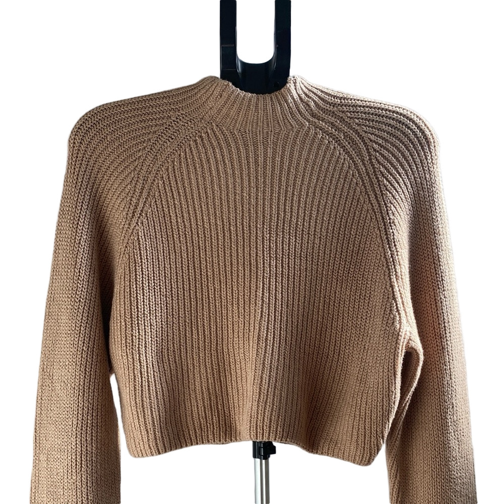 NWT Hollister Women's Cowl Neck  Tan Sweater, Size S - Picture 3 of 5